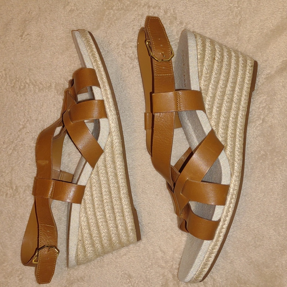 👣COLE HAAN Crystal Espadrille Sandal in Honey - Picture 12 of 13